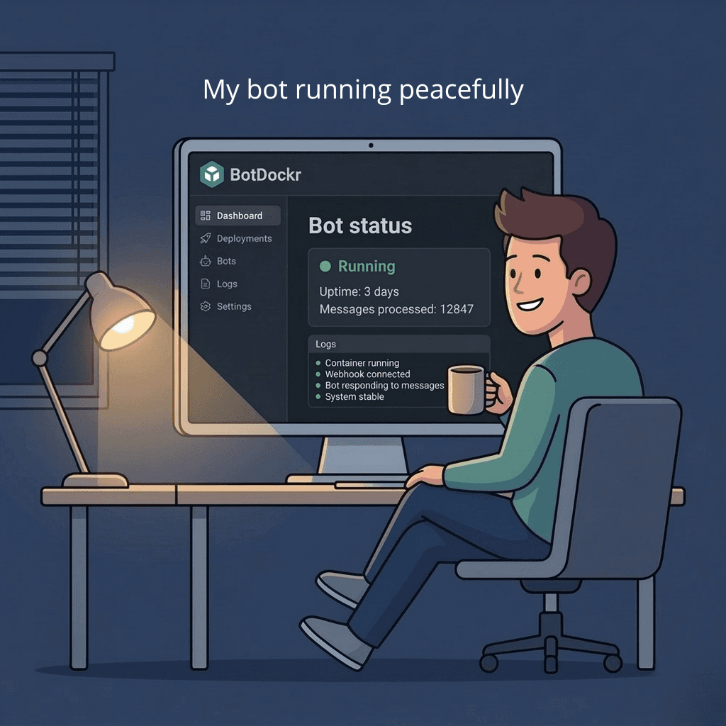 Bot running peacefully
